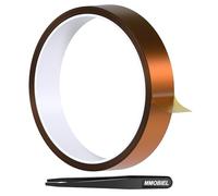 MMOBIEL Cinta Adhesiva (25mm x 30m) - Cinta de Polyimide Resistente al Calor para Sublimación Térmica Adhesiva de Alta Temperatura ESD para HVAC Electrónica Soldadura Impresión 3D etc.