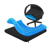 MMOBIEL Cojín de Gel Cojín Ergonómico para Silla con Funda Antideslizante y Material de Gel Impermeable - para Alivio de Presión, Oficina, Coche, Estadio, Kayak y Viaje