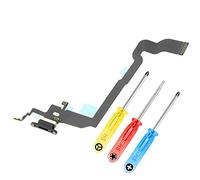 MMOBIEL Conector de Carga Compatible con iPhone X - 5.8 Inch - 2017 - Puerto de Carga - Dock Connector Cable Flex - Audio Jack/Micrófono/Antena Repuesto - Incl Destornilladores - Gris