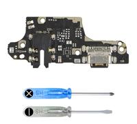 MMOBIEL Conector de Carga Compatible con Xiaomi Poco X3 NFC 2020 - Puerto de Carga - Dock Connector USB C - Audio Jack/Micrófono/Antena Repuesto - Incl Destornilladores