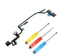 MMOBIEL Control de Volumen de Reemplazo Compatible con iPhone XR 6.1 pulg. Botón de Silencio Conector Cable Flex y Htas.