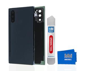 MMOBIEL Cubierta Trasera para batería Back Cover Door Compatible con Samsung Galaxy Note 10 Plus N975F 2019 (Aura Black/Negro)