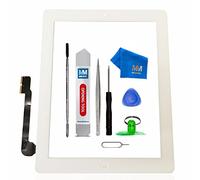 MMOBIEL Digitalizador Compatible con iPad 3 9.7 Plg. 2012 (Blanco) Ensamble Pantalla táctil Frontal 9.7 pulg. Incl. Kit de htas.