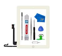 MMOBIEL Digitalizador Compatible con iPad 4 9.7 Plg. 2012 (Blanco) Ensamble Pantalla táctil Frontal 9.7 pulg. Incl. Kit de htas.