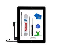 MMOBIEL Digitalizador Compatible con iPad 4 9.7 Plg. 2012 (Negro) Ensamble Pantalla táctil Frontal 9.7 pulg. Incl. Kit de htas.