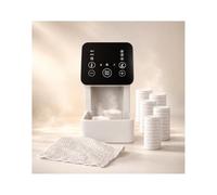MMOBIEL Dispensador Automático de Toallas Calientes Calentadora de Toallas con 50 Toallas Faciales Comprimidas Desechables - Temperatura y Humedad Ajustables - para SPA, Salón y Hogar