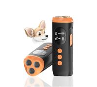 MMOBIEL Dispositivo Antiladridos para Perros Dispositivo Ultrasónico Portátil con Bip, Linterna LED y Pantalla - Silenciador Recargable con Bloqueo de Seguridad - Uso Interior/Exterior - Negro