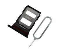 MMOBIEL Doble Recambio de Bandeja para Ranura de Tarjeta SIM Compatible con Xiaomi 12T - Incluye Junta de Goma y Sim Pin - Negro