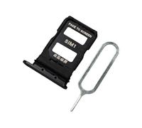 MMOBIEL Doble Recambio de Bandeja para Ranura de Tarjeta SIM Compatible con Xiaomi 13 Pro - Incluye Junta de Goma y Sim Pin - Negro