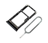 MMOBIEL Doble Recambio de Bandeja para Ranura de Tarjeta SIM Compatible con Xiaomi Redmi 10 2022 Edition - Incluye Junta de Goma y Sim Pin - Negro