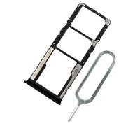 MMOBIEL Doble Recambio de Bandeja para Ranura de Tarjeta SIM Compatible con Xiaomi Redmi A1 - Incluye Junta de Goma y Sim Pin - Negro