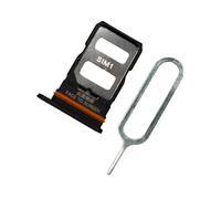 MMOBIEL Doble Recambio de Bandeja para Ranura de Tarjeta SIM Compatible con Xiaomi Redmi Note 12 Pro 5G - Incluye Junta de Goma y Sim Pin - Negro