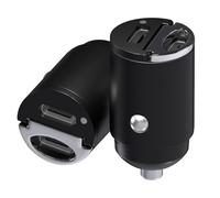 MMOBIEL Doble USB-C Adaptador Cargador Coche [2 Pack] - 45W Cargador USB Encendedor Carga Rapida - Cargador de Coche Ultracompacto - Cargador USB para iPhone 16 15 14 13 Pro MAX, Samsung S25 S24 S23