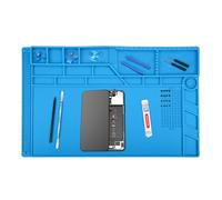 MMOBIEL Esterilla de reparación y soldadura de silicona - 55 x 35 cm - Esterilla de silicona resistente al calor hasta 500 °C - Alfombrilla de banco de trabajo para trabajos de soldadura, teléfonos