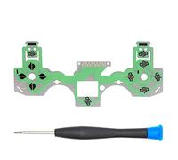 MMOBIEL Flex Ribbon Conductive Film Keypad Reemplazo para el Controlador de PlayStation PS4 Dualshock 4 JDS-001 / JDS-011 Inc. (+) Destornillador
