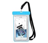 MMOBIEL Funda/Bolsa Impermeable para móviles (Azul) 6 Plg Adecuado Compatible con iPhone 16/15/14/13/12/11/X/XR/XS/XS MAX Samsung S25/S24/S23/S22/S21/S20/S10/S9 S8 Entre Otros