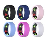MMOBIEL Funda de Anillo Compatible con Samsung Galaxy Ring [6 Pack] Protector Anillo Silicona para Samsung Galaxy Smart, Oura Gen3 etc.- Funda Elástica para Ejercicio - Talla 6/7/8/9/10/11/12/13