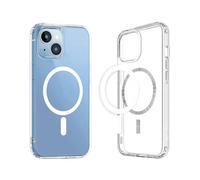 MMOBIEL Funda para Teléfono Magnética Compatible con iPhone 15 - Funda Transparente Compatible con Magsafe - Carcasa De Teléfono con Amortiguación Bumper - Ultrafino