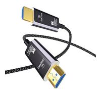 MMOBIEL HDMI 8K Cable de Fibra Óptica 3m 48Gbps Ultra Alta Velocidad - 8K@60Hz, 4K@120Hz, HDR Dinámico, ARC/eARC, HDMI 2.1, HDCP 2.2/2.3 - Cable AOC para PS5/Pro, Xbox, TV, Proyector etc.