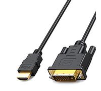 MMOBIEL HDMI a DVI Cable Adaptador - bidireccional DVI-D de Doble Enlace a HDMI Cable Convertidor Compatible con Todas Las Pantallas de Alta resolución LCD y LED, monitores y televisores 1080p - 1m