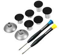 MMOBIEL Palanca magnética de Metal 8 en 1 para joysticks analógicos, Agarre máximo, Compatible con PS4, Slim, Pro Dualshock, Xbox One, One Elite, One S, Negro - Incluye Destornillador