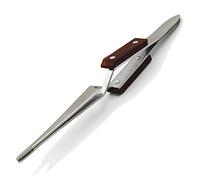 MMOBIEL Pinza para Soldadura con Parte de sujeción de Fibra de precisión Industrial de Acero Inoxidable con Punta Puntiaguda Recta con Enclavamiento Transversal para Reparaciones electrónicas