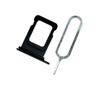 MMOBIEL Recambio de Bandeja para Ranura de Tarjeta SIM Compatible con iPhone 14/14 Plus - Incluye Junta de Goma y Sim Pin - Negro
