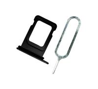 MMOBIEL Recambio de Bandeja para Ranura de Tarjeta SIM Compatible con iPhone 14 Pro / 14 Pro MAX - Incluye Junta de Goma y Sim Pin - Negro
