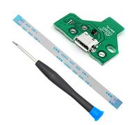 MMOBIEL Reemplazo del Puerto de Carga para Playstation PS4 Modelo Dualshock 4 el Controlador: JDS-011 Cable Flexible de 12 Pines con Incl. (+) Destornillador