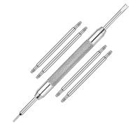 MMOBIEL - Reloj de banda resistente para reloj (4 unidades, acero inoxidable, 1,8 mm, incluye herramienta de eliminación de 23 mm)