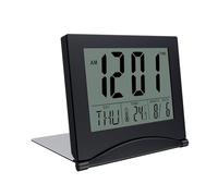 MMOBIEL Reloj Digital LCD Alarma de Viaje Plegable - Reloj Despertador Compacto con Indicación de Temperatura y Fecha - Despertadores Digitales - Funciona con Pilas