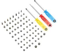 MMOBIEL Set Completo Tornillos de Reemplazo Compatible con iPhone X 5.8Plg (Blanco/Plata - Negro/Space Gray) Incl Htas.