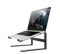 MMOBIEL Soporte Alto para Portátil - Elevador de 10 a 18 Pulgadas - Soporte Ventilado Universal para Portátil - Laptop Stand Compatible con MacBook, ASUS, Acer y más - Aluminio Negro