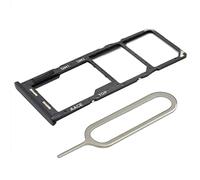 MMOBIEL Soporte de bandeja de ranura para tarjeta SIM doble de repuesto compatible con Samsung Galaxy A13 4G - 6.6 pulgadas - 2022 - Incluye pin SIM - Negro