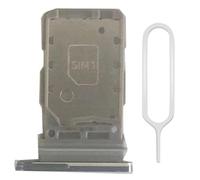 MMOBIEL - Soporte de bandeja de ranura para tarjeta SIM dual compatible con Samsung Galaxy S21 5G / S21-6.2 pulgadas - 2021 - Incluye junta de goma y pin SIM, color blanco