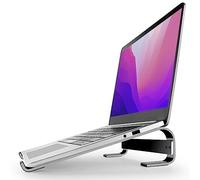 MMOBIEL Soporte Portatil - Elevador para Portátil de 10 a 18 Pulgadas - Soporte Ventilado Universal para Portátil - Laptop Stand Compatible con MacBook, ASUS, Acer y más - Aluminio Negro