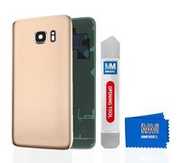 MMOBIEL Tapa Bateria/Carcasa Trasera con Lente de Cámara Compatible con Samsung Galaxy S7 G930 5.1 Pulg. (Oro)