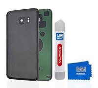 MMOBIEL Tapa Bateria/Carcasa Trasera con Lente de Cámara Compatible con Samsung Galaxy S7 G930 5.1 Pulg. (Negro)