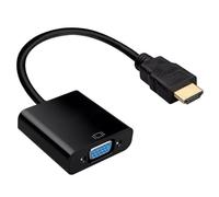 MMOBIEL Transformador HDMI a VGA Dorado Macho a Hembra 1080p Full HDTV HDMI para Ordenador, portátil, Pantallas