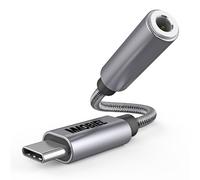 MMOBIEL USB-C a 3.5mm TRRS Adaptador Jack Auriculares - 32Bit / 384Khz - Cable Adaptador de USB-C a Aux Compatible con Samsung Galaxy S25/S24, iPad, MacBook, iPhone 17 16 15, Pixel 8 y más - Aluminio