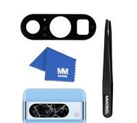 MMOBIEL Vidrio para Lente Cámara Trasera Compatible con Google Pixel 8 Pro - Cristal de la Objetivo Posterior Reemplazo - Incluye Adhesivo de Doble Cara, Pinza y Paño