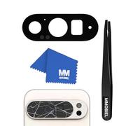 MMOBIEL Vidrio para Lente Cámara Trasera Compatible con Google Pixel 9 Pro XL - Cristal de la Objetivo Posterior Reemplazo - Incluye Adhesivo de Doble Cara, Pinza y Paño