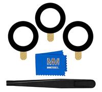 MMOBIEL Vidrio para Lente Cámara Trasera Compatible con Samsung Galaxy S21+ / S21 5G / S21 - Cristal de la Objetivo Posterior Reemplazo - Incl. Pinzas y Limpiador - Negro