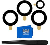 MMOBIEL Vidrio para Lente Cámara Trasera Compatible con Samsung Galaxy S21 Ultra 2021 - Cristal de la Objetivo Posterior Reemplazo - Incl. Pinzas y Limpiador - Negro