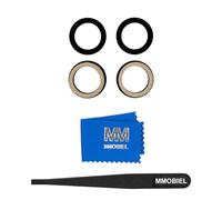 MMOBIEL Vidrio para Lente Cámara Trasera Compatible con Samsung Galaxy Z Flip5 - Cristal de la Objetivo Posterior Reemplazo - Incluye Adhesivo de Doble Cara, Pinza y Paño