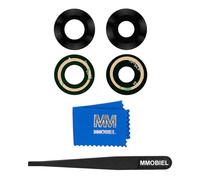 MMOBIEL Vidrio para Lente Cámara Trasera Compatible con Xiaomi 13T Pro - Cristal de la Objetivo Posterior Reemplazo - Incluye Adhesivo de Doble Cara, Pinza y Paño
