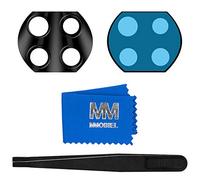 MMOBIEL Vidrio para Lente Cámara Trasera Compatible con Xiaomi Mi 10T Lite 5G 2020 - Cristal de la Objetivo Posterior Reemplazo - Incl. Pinzas y Limpiador