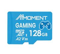 MMOMENT MM23 PRO - Tarjeta microSDXC de 128 GB para juegos | A2 V30 U3 | Lectura de hasta 160 MB/s, escribe hasta 130 MB/s | Dispositivos portátiles para juegos