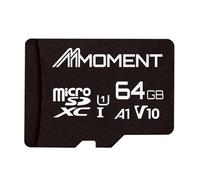 MMOMENT Tarjeta micro SDXC, compatible con A1, UHS-I, U1, V10, clase 10, velocidad de lectura de hasta 95 MB/s, adaptador SD incluido (64 GB, negro - A1, U1, V10)
