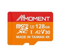 MMOMENT Tarjeta micro SDXC de 128 GB MM23, A2, UHS-I, U3, V30, compatible con clase 10, velocidad de lectura de hasta 160 MB/s, velocidad de escritura de hasta 100 MB/s, adaptador SD incluido